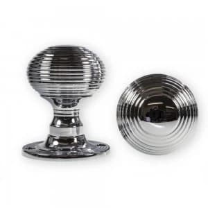 LocksOnline Reeded Rim Door Knob Set