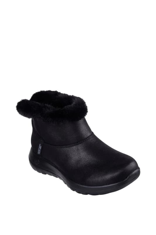 Skechers Womens On-the-GO Joy Cozy Dream Boots in Black Size: 4 Black Female 4