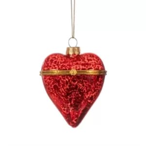 Red Heart Opening Bauble