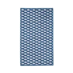 Joules Oak Leaf Bath Mat, Blue