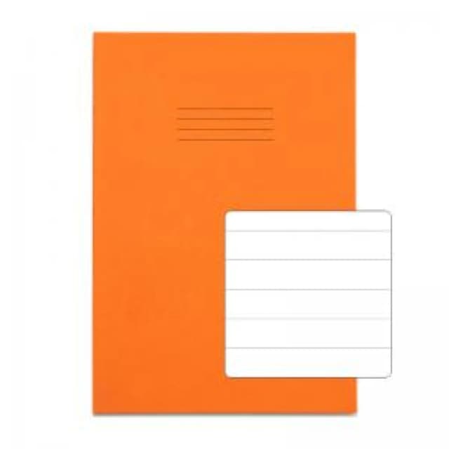 RHINO A4 Exercise Book 64 Page, Orange, F15 (Pack of 50)