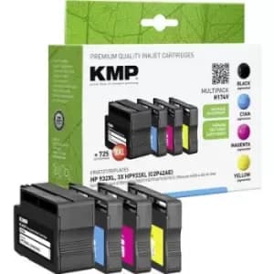 KMP Ink replaced HP 932XL, 933XL Compatible Set CMYK H174V 1725,4005