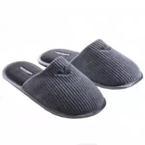 Emporio Armani Ribbed Chenille Slippers - Grey 41