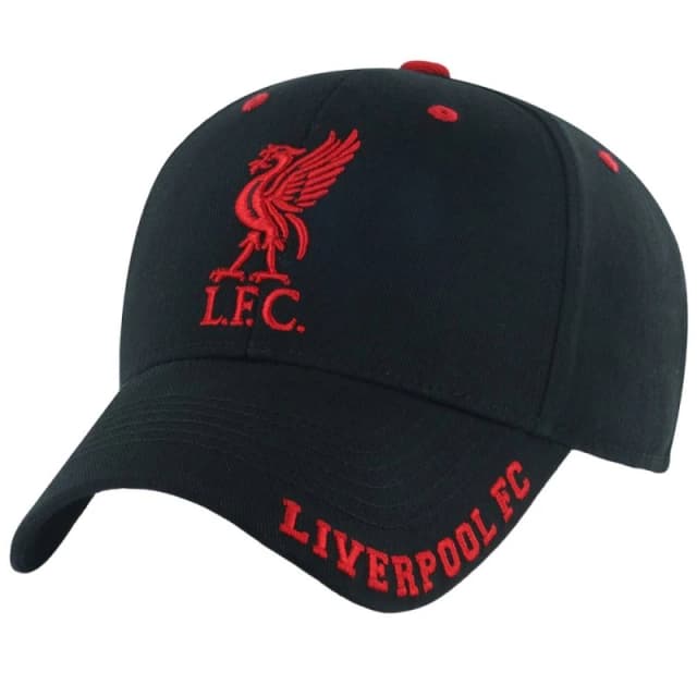 Liverpool FC Mens Frost Baseball Cap in Black Male One Size