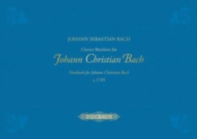 Notebook for Johann Christian Bach Hardback