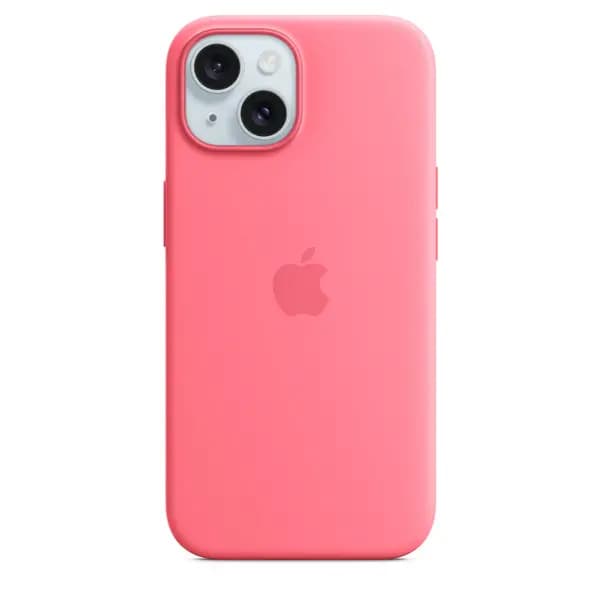 Apple iPhone 15 Silicone Case with MagSafe - Pink MWN93ZM/A