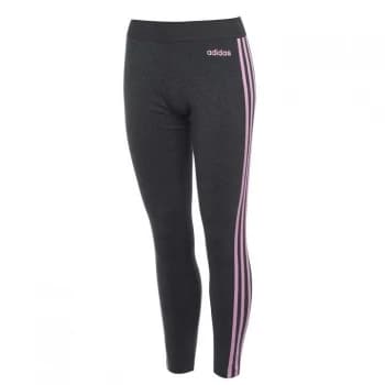 adidas Essentials 3 Stripe Leggings Ladies - Grey/PrismPink