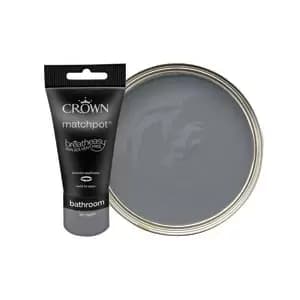 Crown Easyclean Mid Sheen Emulsion Bathroom Paint - Tin Bath Tester Pot - 40ml