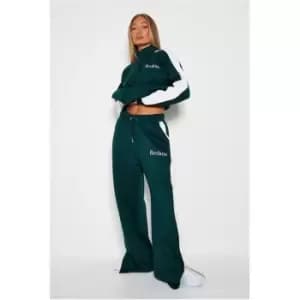 I Saw It First Reclaim Sustainable Staples Wide Leg Joggers - Green