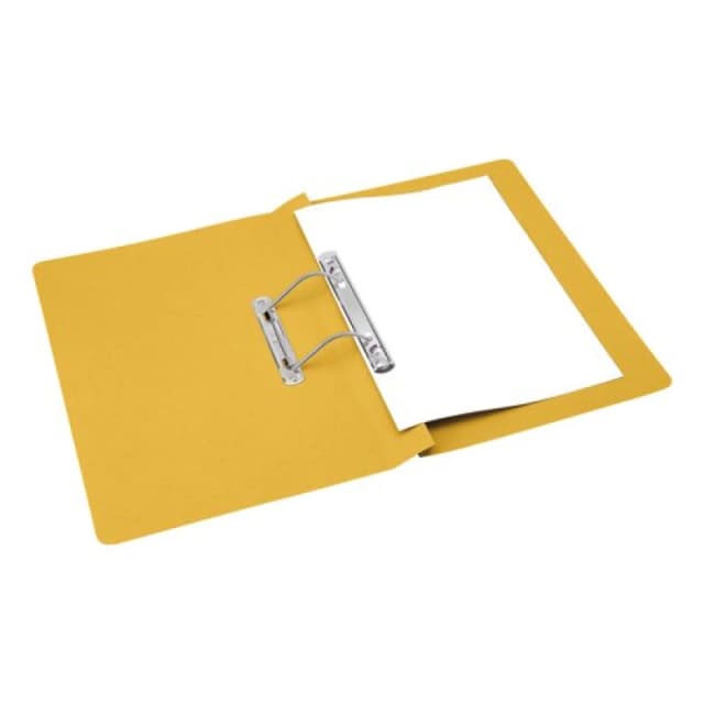 5 Star office 5 Star Office Transfer Spring File Mediumweight 285gsm Capacity 38mm Foolscap Yellow (Pack of 50) 356564