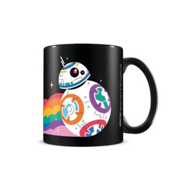Star Wars Pride Rainbow BB-8 Mug Black unisex