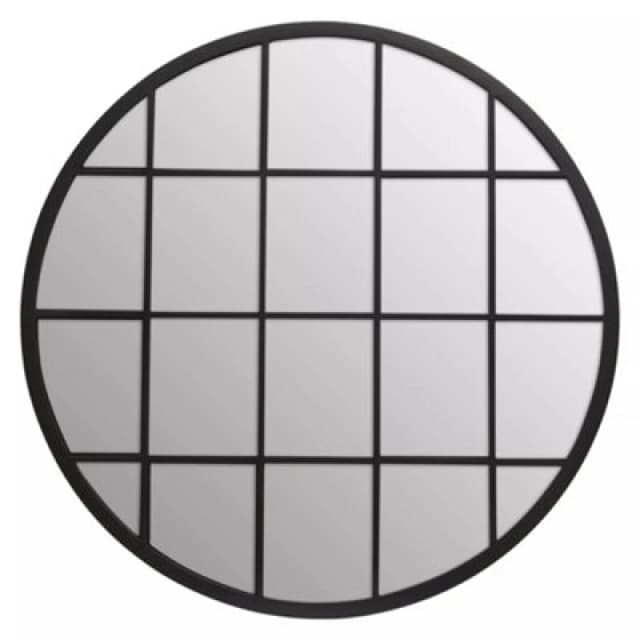 Orsina Descartes Round Metal Wall Mirror