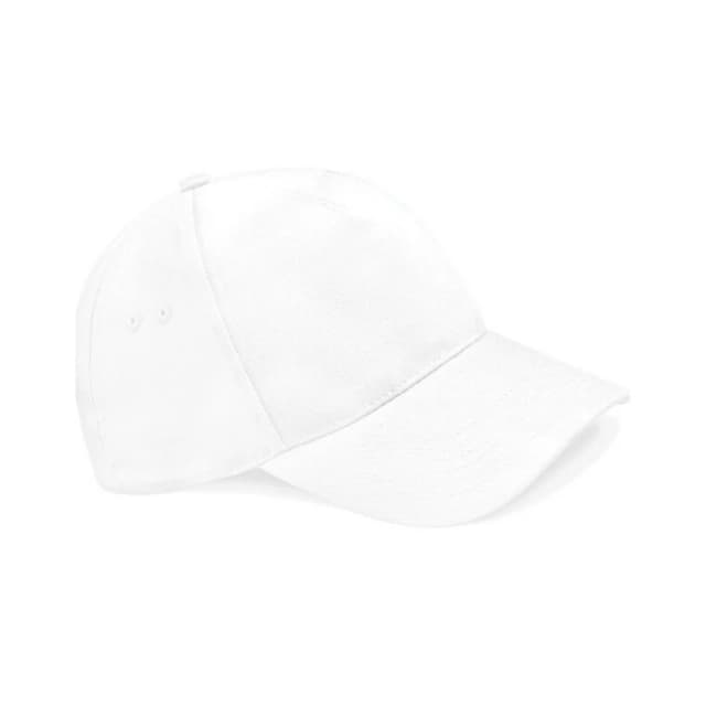 Beechfield Beechfield Men Ultimate 5 Panel Cap in White White One Size Male 5063425297061