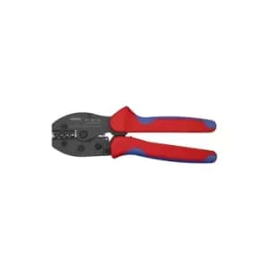 Knipex PreciForce Crimping Pliers burnished, with multi-component grips 220 mm (self-service card/blister) 97 52 34 SB