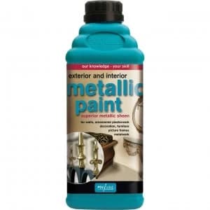 Polyvine Exterior Interior Metallic Paint 1l Antique Gold
