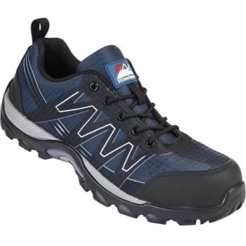 4300 Mens Metal Free Blue/Black Cross Safety Trainers - Size 9 - Himalayan