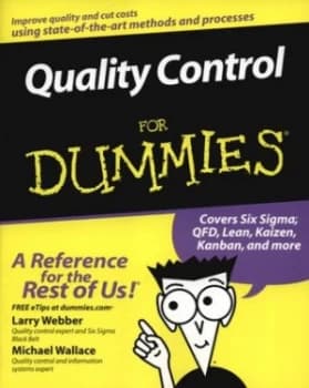 Quality Control for Dummies by Larry Webber Book
