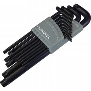 Faithfull 13 Piece Torx Long Arm Key Set