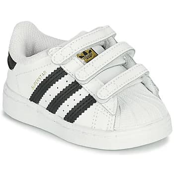 adidas SUPERSTAR CF I boys's Childrens Shoes Trainers in White,8 toddler,9 toddler
