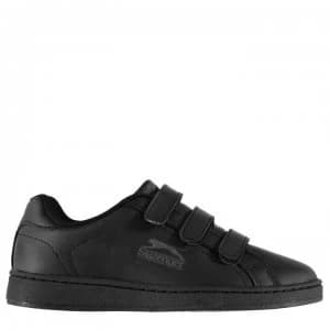 Slazenger Ash Vel Junior Trainers - Black/Charcoal