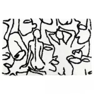 Furn Everybody Bath Mat (One Size) (Ivory/Black)