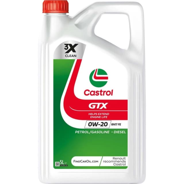 Castrol 160A10 Engine oil Castrol GTX 0W-20 RN 17 FE Capacity: 5l, Synthetic Oil Engine Oil (1862)