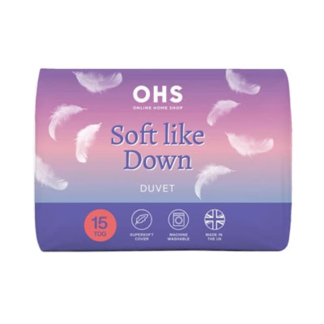 OHS OHS Anti Allergy 15 TOG Duvet Quilt Soft Filled Bedding in White Size: Super King White Super King Unisex 5027434212590