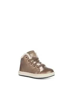 Geox Girls Trottola Faux Fur High Top Sneakers - Walker, Toddler