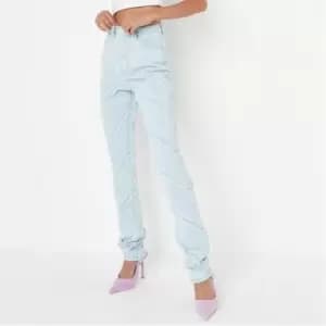 Missguided Tallwrath Highwaisted Straight Jean - Blue