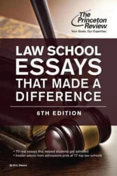 Law School Essays That Made a Difference 6th Edition by Princeton Review Paperback