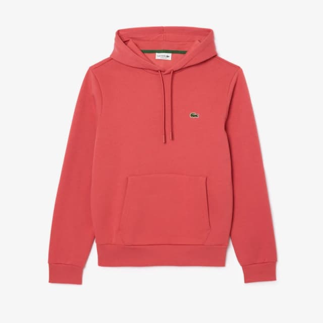 Lacoste Organic Cotton Hoodie Red male XS