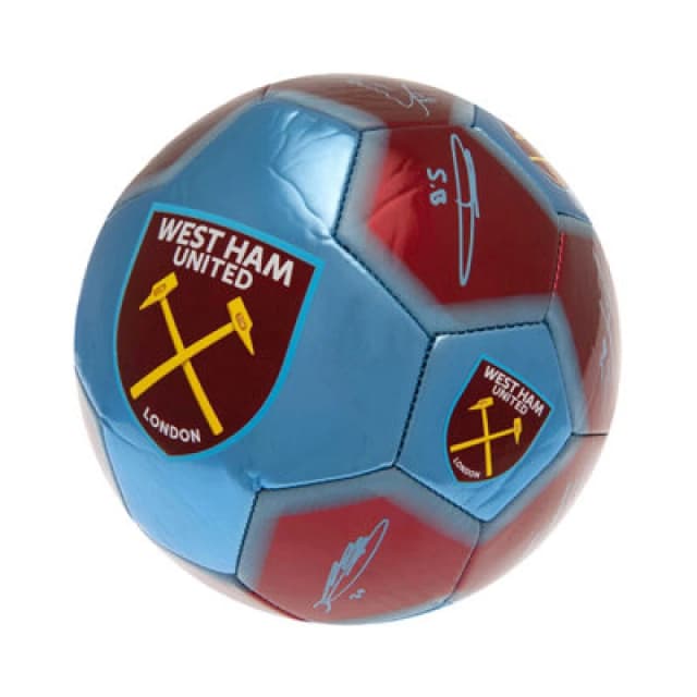 West Ham United Fc Signature Football Sky Blue/claret (1)
