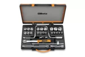 Beta Tools 920A/C21 27pc 1/2" Sq Dr Hex Socket & Accessory Set 009200952