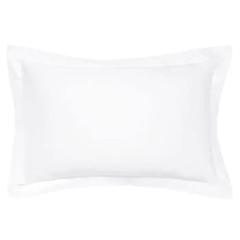 Bedeck of Belfast Finelinens 1000TC Plain Dye Oxford Pillowcase - WHITE