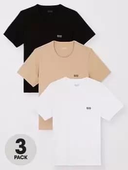BOSS Bodywear 3 Pack T-Shirt - Multi, Size L, Men