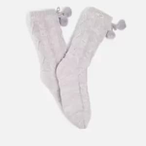 UGG Pom Pom Fleece Lined Crew Socks