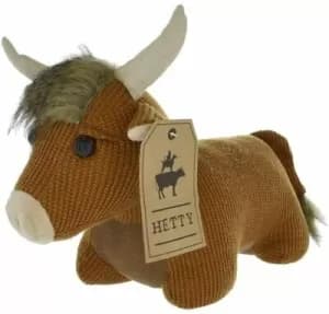 Hetty the Highland Cow Door Stopper Brown 32cm