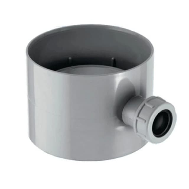 McAlpine CONTRAP1 Straight Socket Condensation Trap x 19/23mm condensation drain off connection Silver