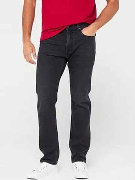 Tommy Hilfiger Regular Fit Mercer Straight Jean - Nick Black - Black