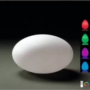 09-diyas - Huevo Oval Induction LED RGB Table Lamp Outdoor IP65, 120lm, opal white