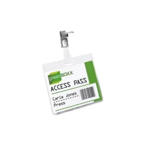 Durable 60x90mm Security Fastener Name Badge Pack of 25 8003