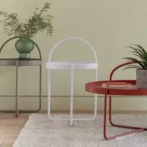 Elwood Side Table, Iron White