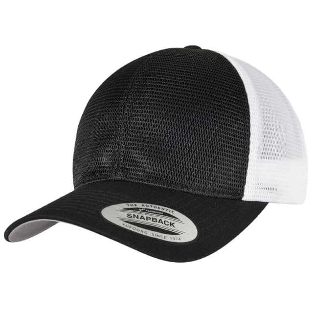 Flexfit Flexfit Men 360 Omnimesh Mesh Two Tone Cap in Black One Size Male 5059699849556