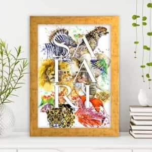 AC641289583 Multicolor Decorative Framed MDF Painting