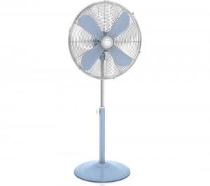 Swan Retro 16" Pedestal Fan - Blue