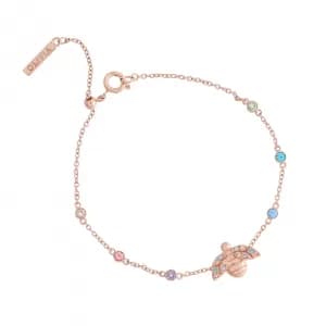 Olivia Burton Womens Rainbow Bee Rainbow Bee Chain Bracelet - Rose Gold