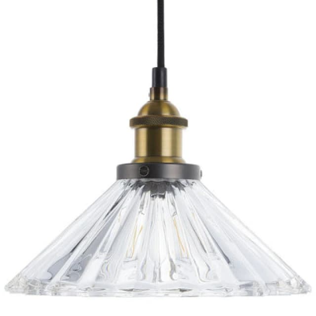 Beliani Pendant Lamp Colorado Glass Transparent