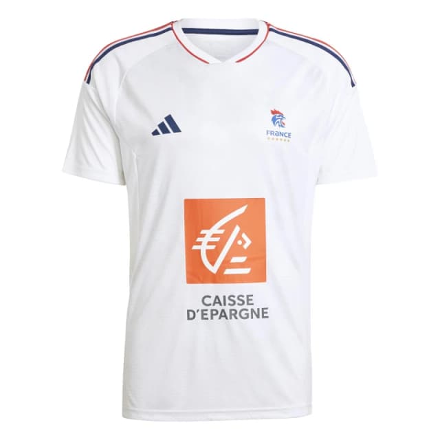 adidas France AEROREADY Handball Shirt Mens - White White XS
