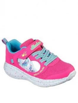 Skechers Girls Go Run Fast Strap Trainer