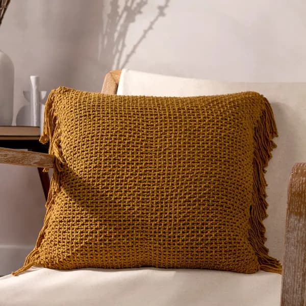 Nimble Cushion Honey, Honey / 45 x 45cm / Polyester Filled